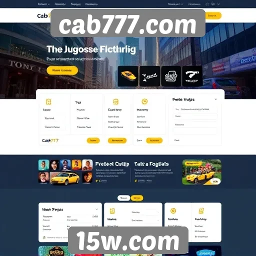 Análise da interface de usuário do cab777.com